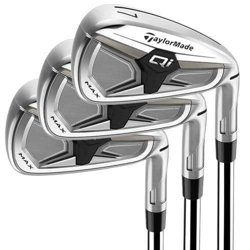 TaylorMade TaylorMade Qi Max Irons (5-PW+AW, Steel, Regular)