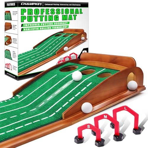 CHAMPKEY CHAMPKEY Premium Golf Putting Green with 3 Putting Gates